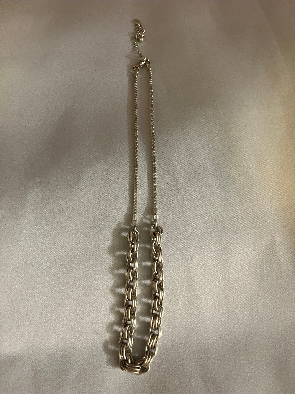 Silver Chain Link Necklace - Womens Fashion Jewelry
